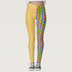 Mardi Gras 5 Diamonds Pop Fashion Leggings