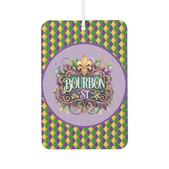 Mardi Gras Air Freshner Car Air Freshener (Front)