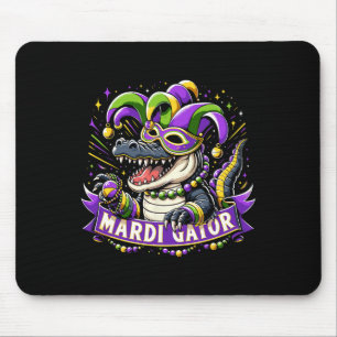 Mardi Gras Alligator Celebration Mardigator Mouse Pad