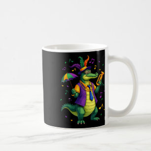 Mardi Gras Alligator Funny Mardi Gras Costume Men Coffee Mug