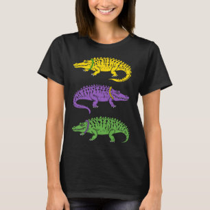 Mardi Gras Alligator Funny Men Mardi Gras Kids  T-Shirt