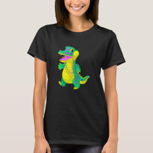 Mardi Gras Alligator Masquerade Carnival Costume M T-Shirt