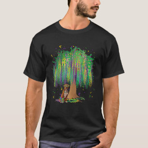 Mardi Gras American Staffordshire Terrier Bead - T T-Shirt