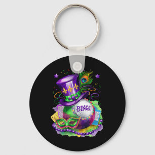 Mardi Gras And Bingo Perfect Mix Costume Festival Key Ring