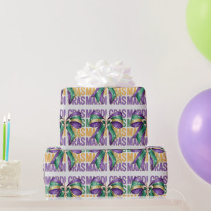 Mardi Gras And Bows Wrapping Paper