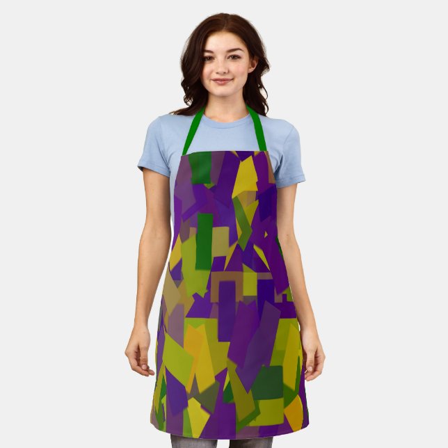 Mardi Gras  Apron (Worn)