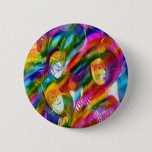 Mardi Gras Art Button