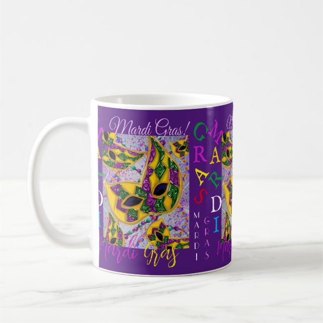 MARDI GRAS ART      COFFEE MUG (Left)