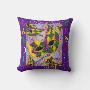 MARDI GRAS ART       CUSHION