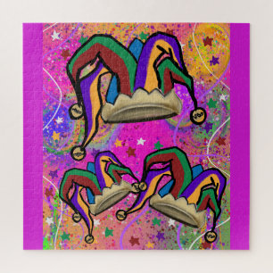 MARDI GRAS ART JIGSAW PUZZLE