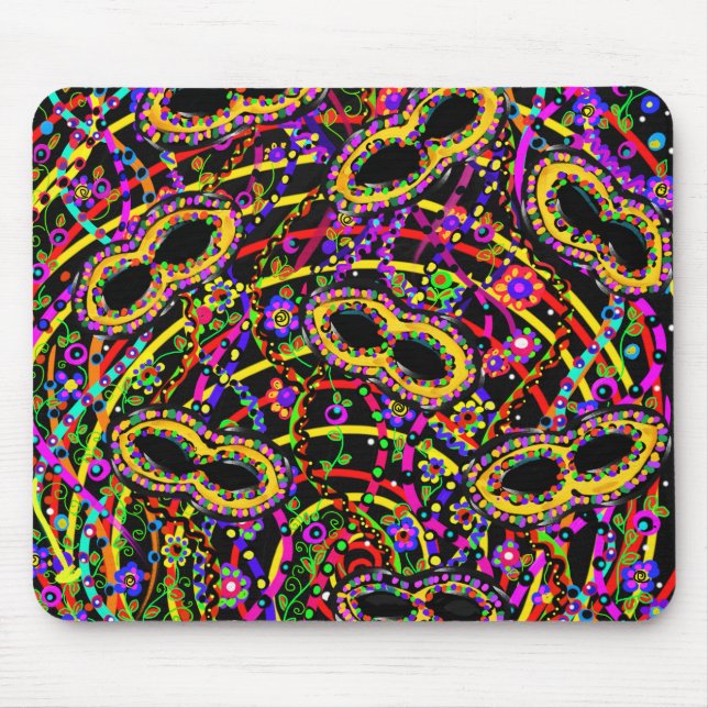 Mardi Gras Art Mouse Pad (Front)