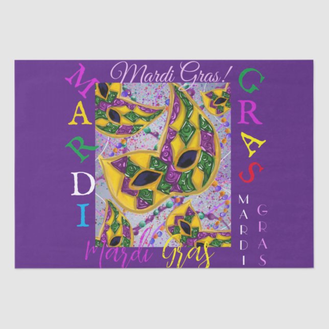 MARDI GRAS ART     TISSUE PAPER (Front)