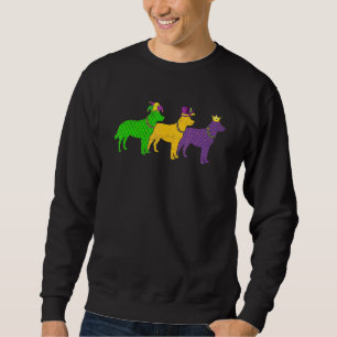 Mardi Gras Australian Cattle Beads Festival Jester Sweatshirt