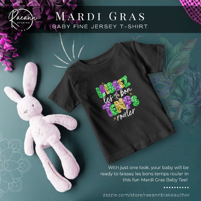 Mardi Gras Baby Fine Jersey T-Shirt (Creator Uploaded)