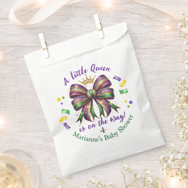 Mardi Gras Baby Girl Favour Bags (Clipped)
