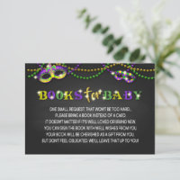 Mardi Gras Baby Shower Book Insert