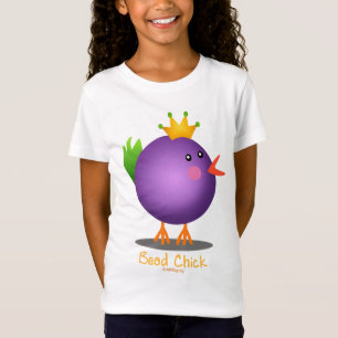 Mardi Gras Bead Chick (purple) T-Shirt