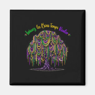 Mardi Gras Bead Tree Carnival New Orleans 2025 For Magnet