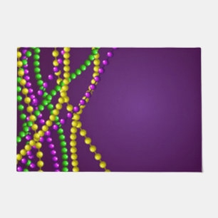 Mardi Gras Beaded Doormat