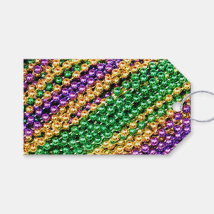 Mardi Gras Beads Gift Tags