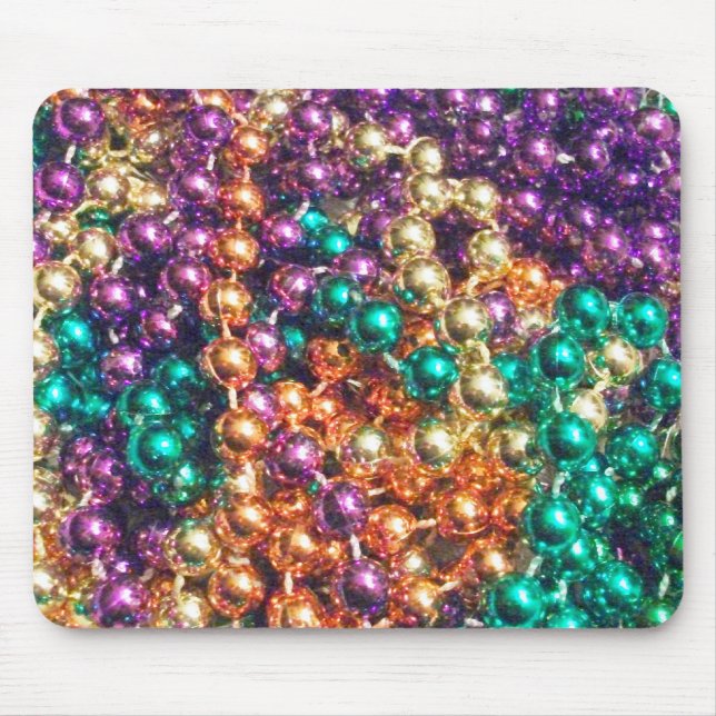 Mardi Gras Beads Mouse Pad (Front)
