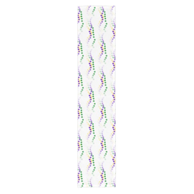 Mardi Gras Beads Table Runner (Front)