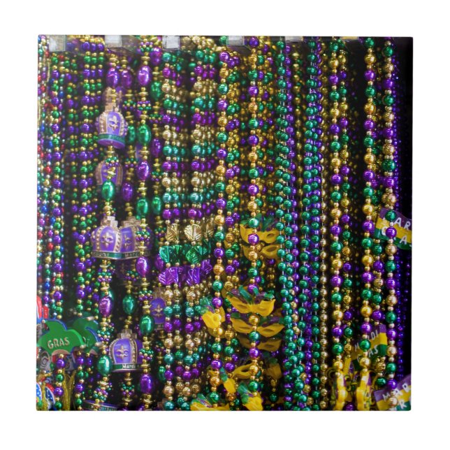 Mardi Gras Beads Tile (Front)