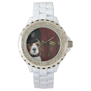 MARDI GRAS BEAGLE WATCH