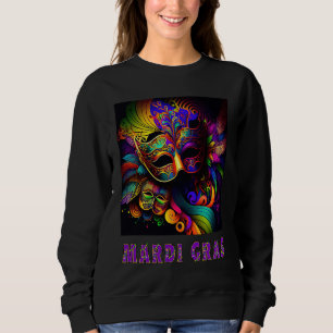 Mardi Gras Beautiful Colorful Sweatshirt