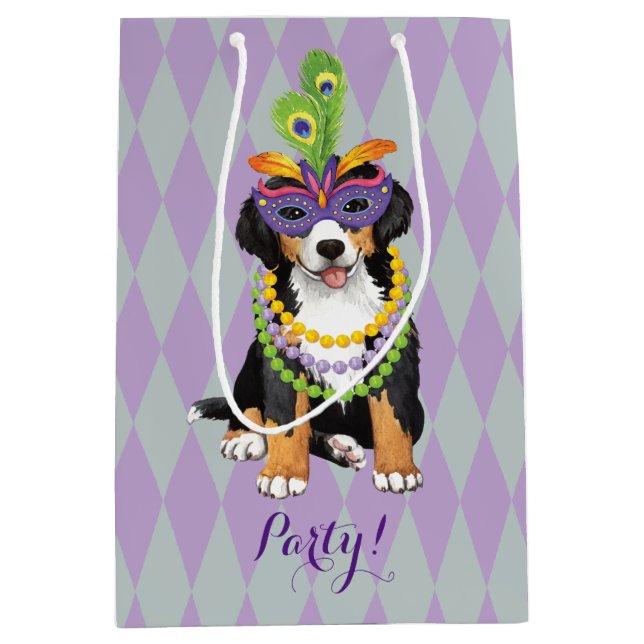 Mardi Gras Berner Medium Gift Bag (Front)