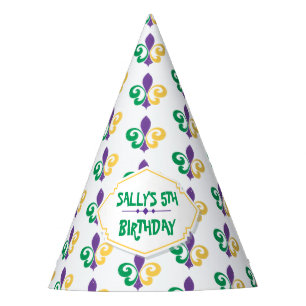 Mardi Gras Birthday Party Hat