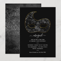Mardi Gras Birthday Party Invitation