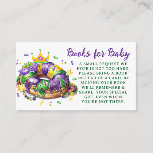 Mardi Gras Books for Baby Request Enclosure Card