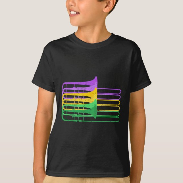 Mardi Gras Br Trombone Marching Orchestra  T-Shirt (Front)