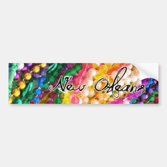 Mardi Gras Bumper Sticker (Front)
