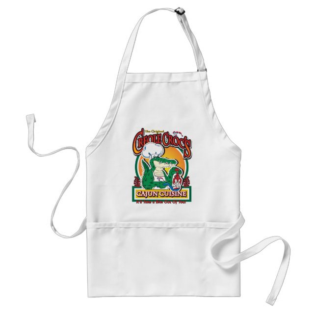 Mardi Gras Cajun Crocodile Standard Apron (Front)