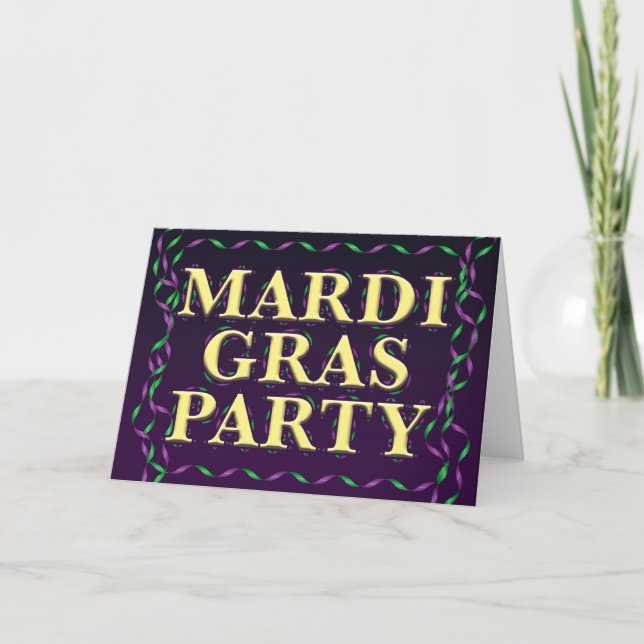 Mardi Gras Card (Front)