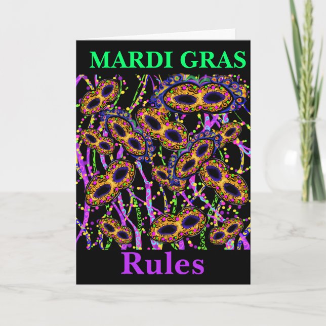Mardi Gras Card (Front)