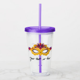 Mardi Gras Carnival Acrylic Tumbler