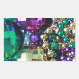 Mardi Gras Carnival Beads Customised Decal Sticker