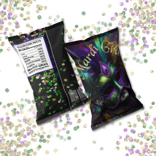 Mardi Gras Carnival Chip Bag Wrappers Party Favour Notepad
