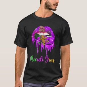 Mardi Gras Carnival Costume Purple Amp Gold Fleur T-Shirt
