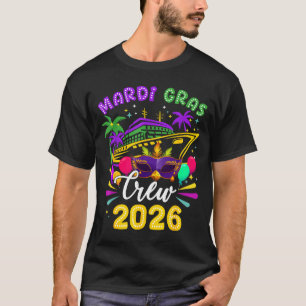 Mardi Gras Carnival Cruise Crew 2026 Trip Family M T-Shirt