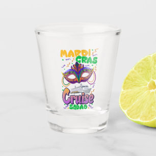 Mardi Gras Carnival Cruise Vacation Travel  Shot Glass