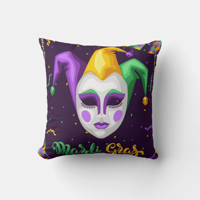 Mardi Gras Carnival Cushion (Front)