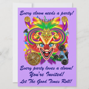 Mardi Gras Carnival Event  Please View Notes Invitation