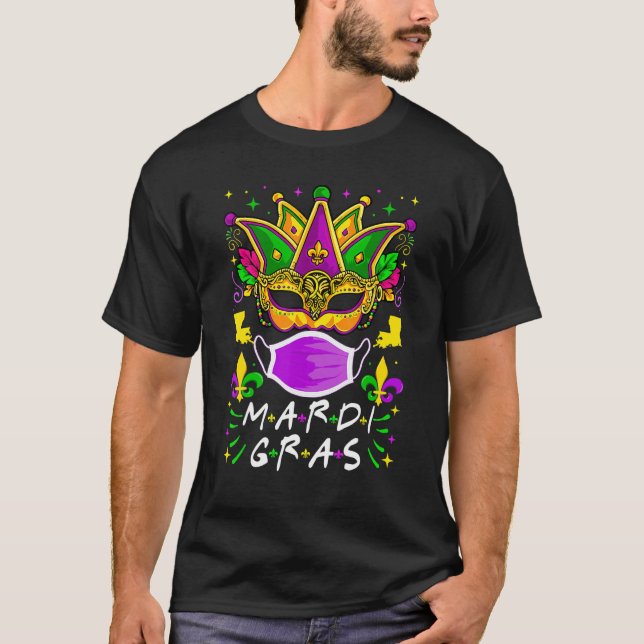 Mardi Gras Carnival Festival Party Men Women Graph T-Shirt (Front)