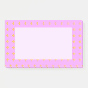 Mardi Gras Carnival Harlequin Gold Fleur de Lis Post-it Notes