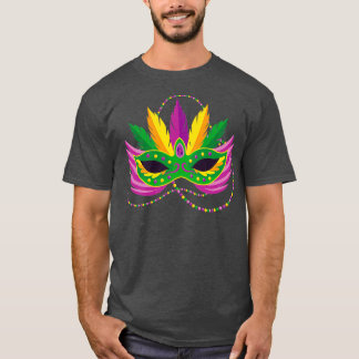 Mardi Gras Carnival Masks Funny Mardi Gras Masquer T-Shirt