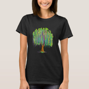 Mardi Gras Carnival Mexican Graphic Bead Tree Bour T-Shirt